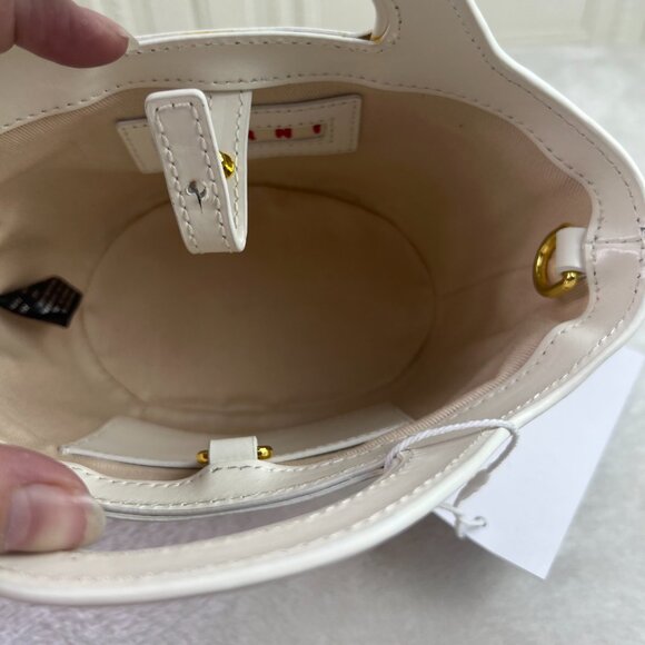 NWT MARNI Tropicalia small Tote bag in white - Picture 8 of 9